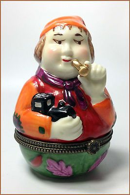 Villeroy & Boch Enamel Trinket Box Christmas Elf