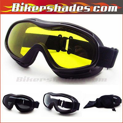 over RX prescription glasses Goggles Ski Yellow day night Clear Smoke