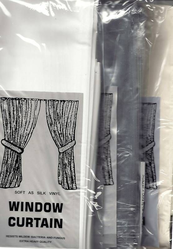 WINDOW 36X45 CURTAIN WHITE, BONE / IVORY, SUPER or FROSTY CLEAR