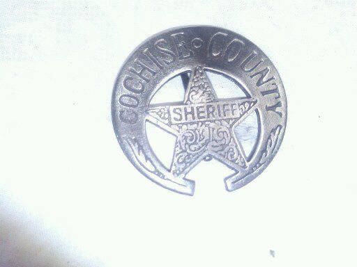 Cochise County Sheriff Law Enforcement Badge Free S&H