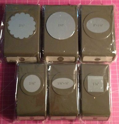 Stampin Up Punches NEW SLIM STYLE Choose 1 Oval Scallop Circle Square