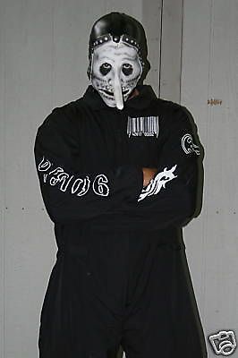 Slipknot 1st Tour (Black) Jumpsuit Black&White Barcode NEW *You Pick