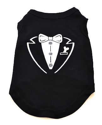 Tuxedo Dog T Shirt XS S M L XL XXL   Suit Clothes Costume Formal