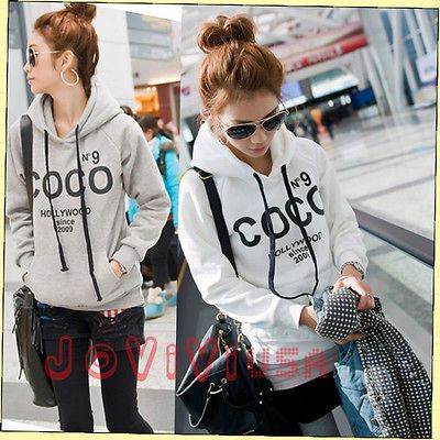 2013 Womens Hoodie COCO n°9 Jacket Coat Sweatshirt Outerwear Hooded