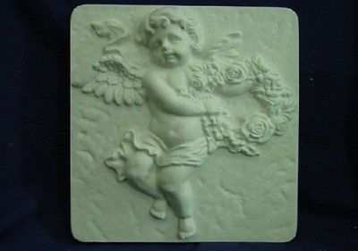 HUGE CHERUB ANGEL DECORATIVE CONCRETE CEMENT PLASTER RESIN GARDEN