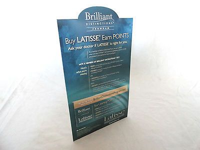 Latisse Promotional Tool Brilliant Distinctions Points Program Stand