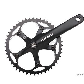 SRAM S100 1.1 Courier Crankset Black Rings PowerSpline 170mm 48T