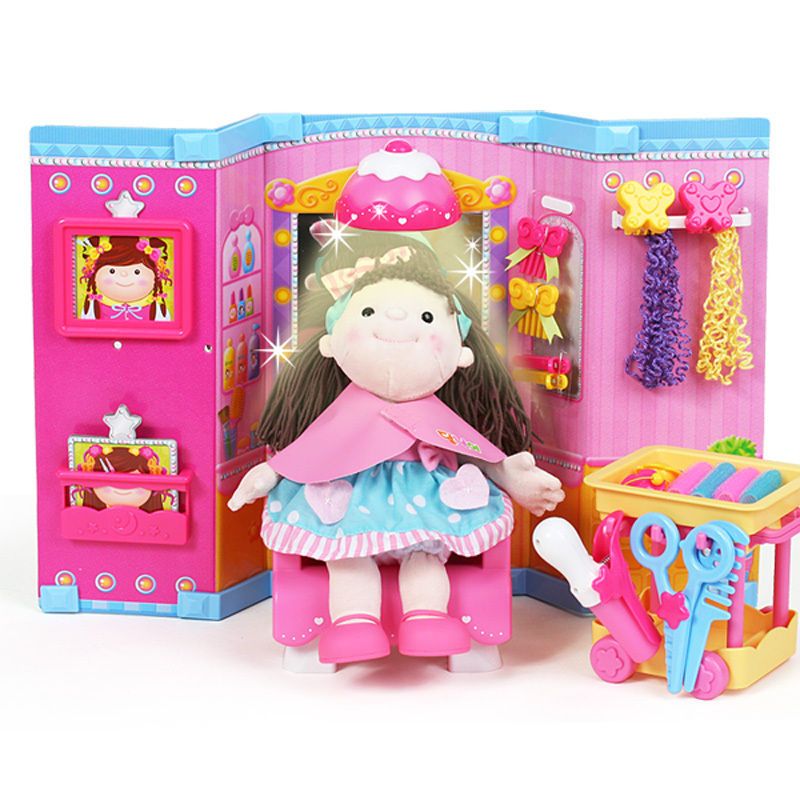 Pretend Play Set Kids,Pure Cotten Doll,Stylist,P lay House,Korea