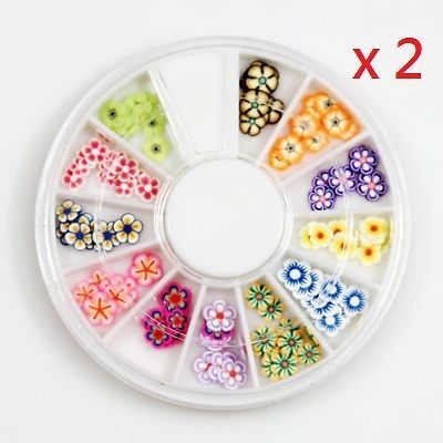 Slices DIY Nail Art Decoration Tools / Flower Sticks + Free Glue