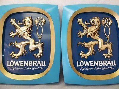 Lot VTG Lowenbrau Miller Brewing Co Advertising Bar Sign Special Light