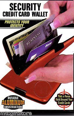 As Seen on TV Card RF Proof ID Protector Credit Card Wallet Aluminum