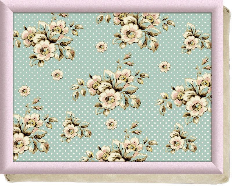 KATIE ALICE Cottage Flower LAPTRAY Bean Bag LAP TRAY