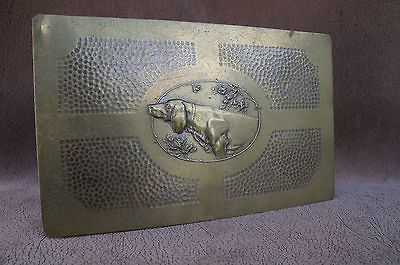 Antique Art Nouveau WMF Bronze Cigar Box Hunting English Irish Setter