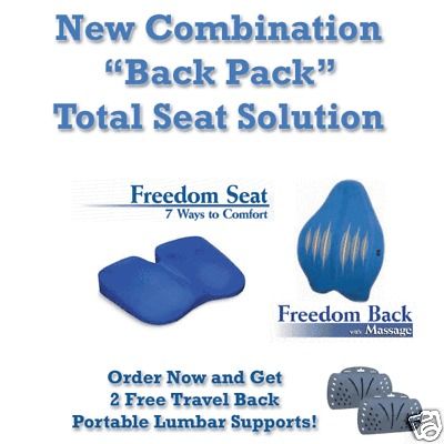 Back Pad Kit Freedom Seat & Back Chair Cushions Lumbar   Includes