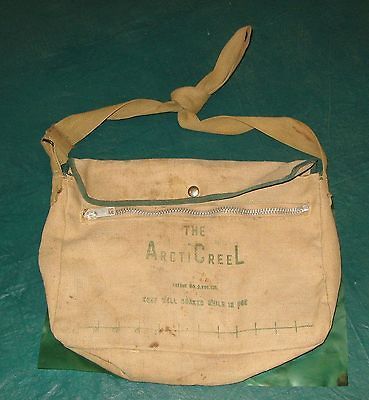 Vintage The ArctiCreel Fishing Creel Bag Canvas Lined Trout on PopScreen