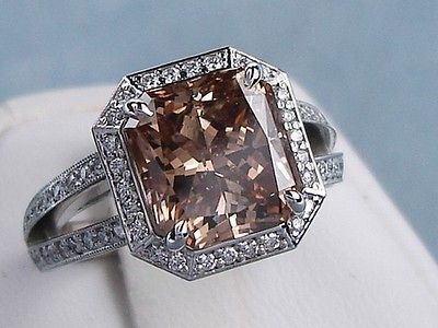 15 CARATS CT TW PRINCESS CUT DIAMOND ENGAGEMENT RING NATURAL