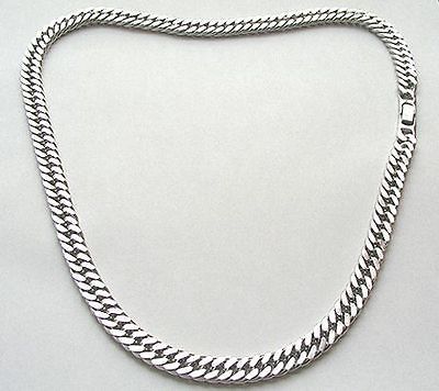 PLATINUM 2X CURB LINK CHAIN MENS NECKLACE 10mm 20 or custom size