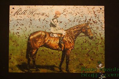 Mill House Irish Horse Racing Legend Metal Irish Sign