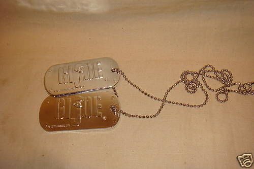 GI JOE DOG TAGS COSTUME ACCESSORY NEW