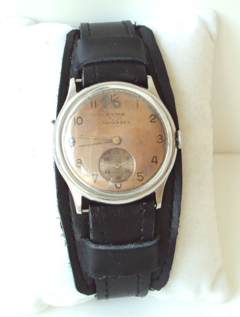 VERY RARE MILITARY WW2 CYMA TAVANNESSERVI CED MENS SWISS MECHANICAL