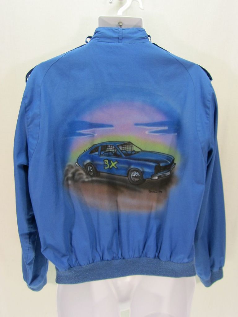 Pinto Race Car Jacket SZ Medium M Mens Womens Stock Demolition Derby