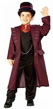 Childs Willy Wonka Halloween Holiday Costume Small 4 6 Medium 8 10