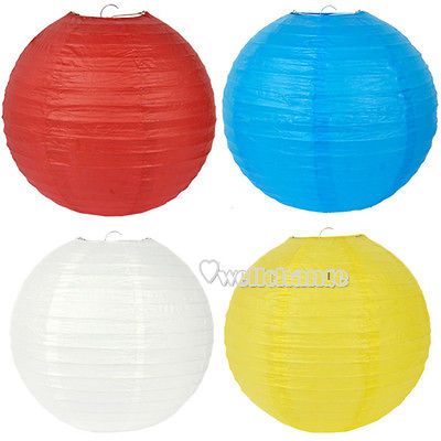 12 16 20 Optional Colors Paper Lanterns Wedding Party Decoration