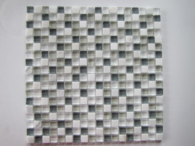 FINE MIXED Mosaic Tile on Mesh kitchen, bathroom walls