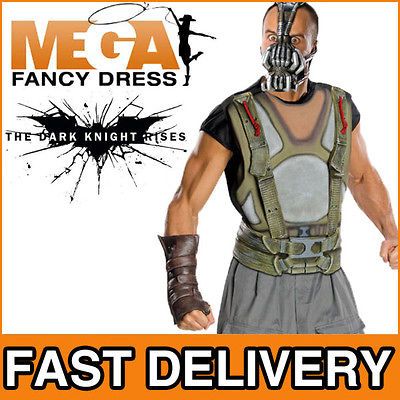 Deluxe Bane Batman Villian Dark Knight Rises Fancy Dress Mens Costume