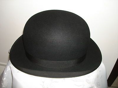 COMFORT BEAVER STETSON FLEXIBLE CHARLIE CHAPLIN FELT BOWLER DERBY HAT