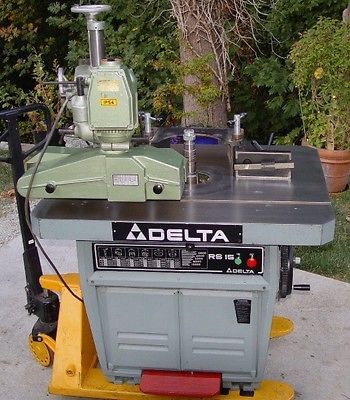 Delta Invicta RS15 RS 15 43780 Shaper w/ 4 Wheel Stock Feeder