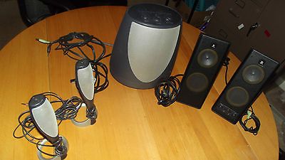 Harmon Kardon Surround System Subwoofer (E) + 4 Speakers Logitech & HK