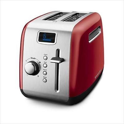 KRUPS TOASTER 2 slice CHROME sleek DESIGN reheat & cancel button bread