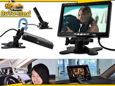 Inch HD Truck Monitor   In Car Headrest or Stand , CCTV, Dual RCA