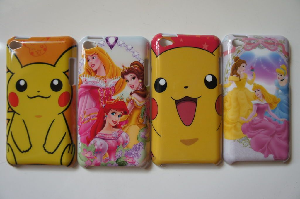 Pokemon and Disney Princesses Hard Cover Case for iPod Touch 4   Set