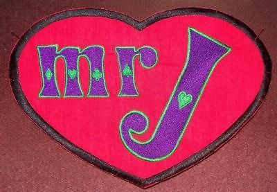 Mr J dc patch joker batman cosplay Harley Quinn love comics new