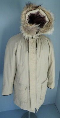 DOWN Filled EXPEDITION Survival MENS FUR COAT Parka JACKET SNORKEL