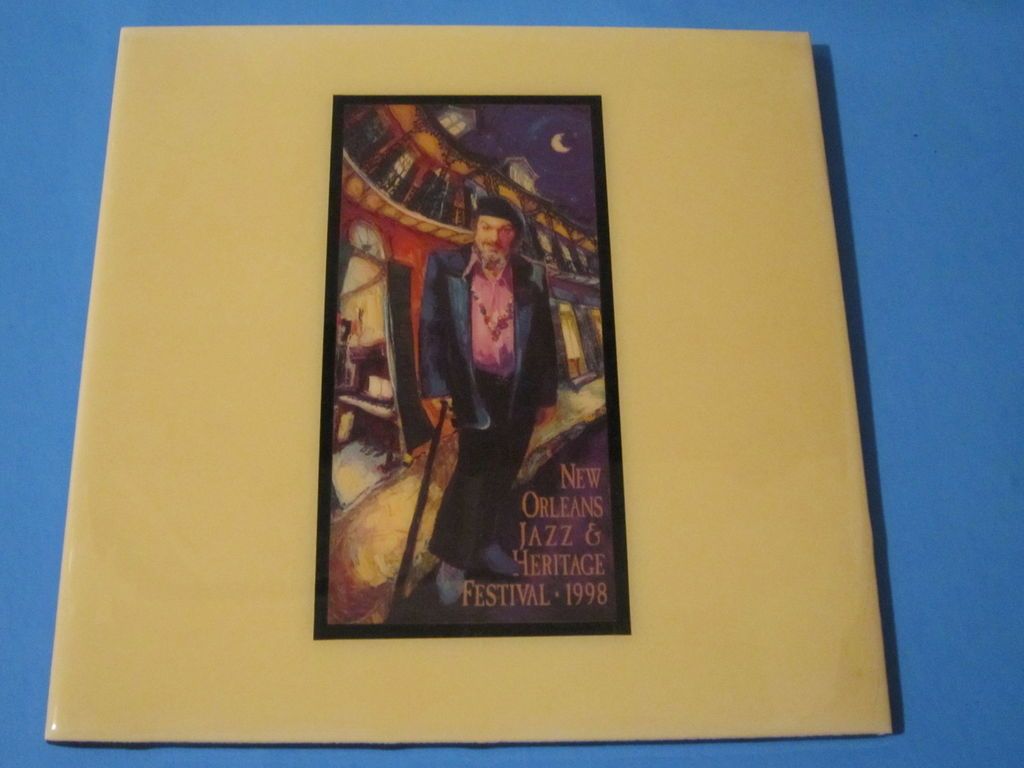 TILE ~ New Orleans Jazz & Heritage Fest ~ Michalopoulos 1998 Dr. John