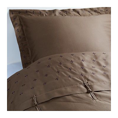 Ikea Duvet Cover   King Vinranka Brown New