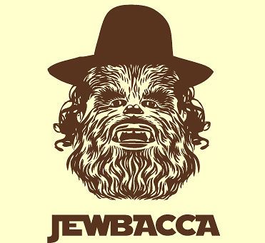 398 JEWBACCA jewish star wars retro jedi yoda s m l xl 2x 3x womens