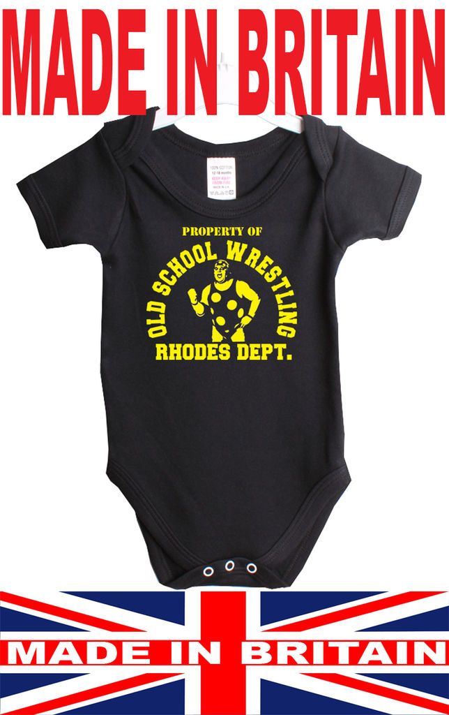 DUSTY RHODES BABY GROW OLD SCHOOL WWF WRESTLING WWE JW7