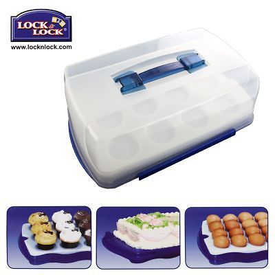 Cake Taker 12 Cupcake 24 Deviled Egg Tray Portable Carrier Caddy Box