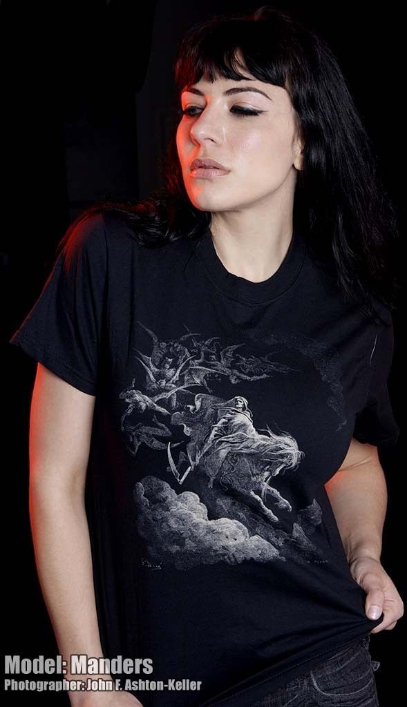 VISION OF DEATH T shirt GOTHIC BEHOLD A PALE HORSE PUNK