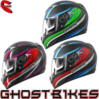 SHARK 2013 S900C FUJING FULL FACE DROP DOWN SUN VISOR RACING BIKE