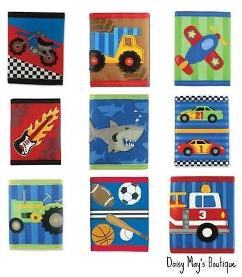 STEPHEN JOSEPH ASSORTED BOYS WALLETS / KIDS WALLETS