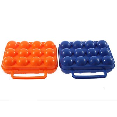 Portable Picnic Camping Plastic 12 Egg Box Case Carrier Holder Storage