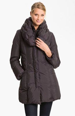 TAHARI ADELLE PILLOW COLLAR DOWN FILL WINTER COAT SANGRIA or EMPIRE