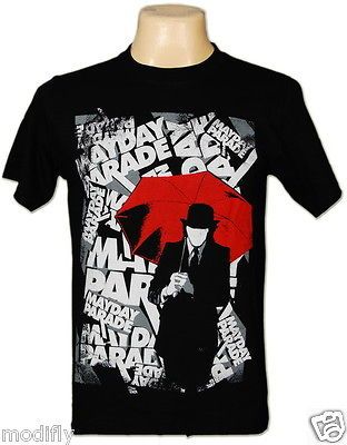 NWT Mayday Parade Red Umbrella Rock VintageTee T Shirt S,M,L,XL