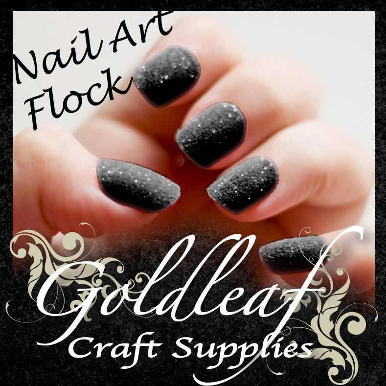 BLACK FLOCK CIATE STYLE 3D NAIL ART FLOCK FIBRES 75ML/ 10G BAG  VELVET