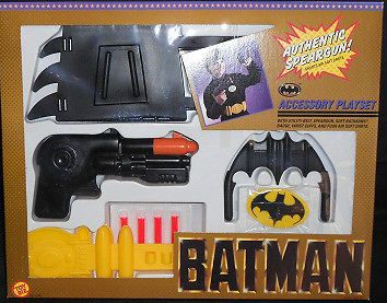 Vintage Batman Accessory Playset 1989 utility belt speargun soft darts